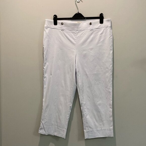 Laura plus white Straight Leg Pull-On Capris size 16 - Picture 2 of 12